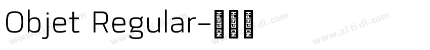 Objet Regular字体转换